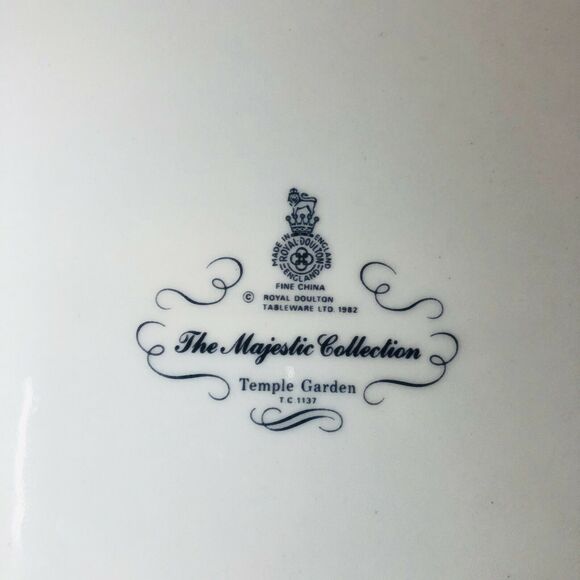 Royal Doulton Majestic Collection Temple Garden Oval Platter 13 Inches Farmhouse - Picture 6 of 7